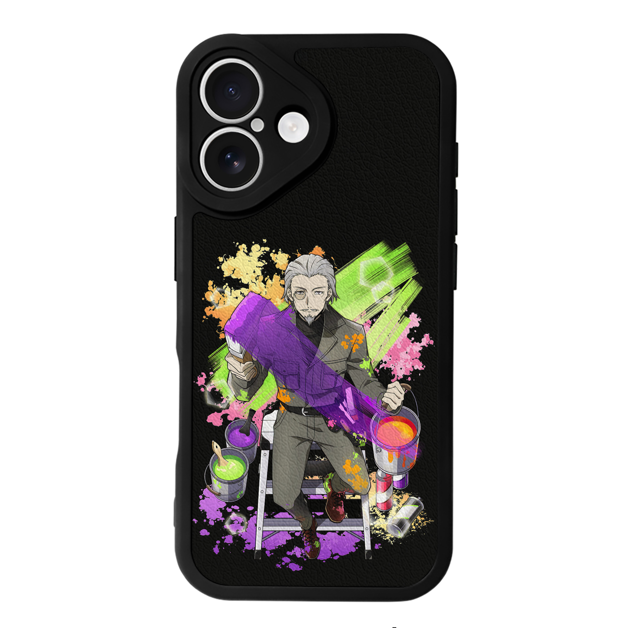 （画像用） 文豪ストレイドッグス Bungo Stray Dogs 【iPhone 16シリーズ対応】シリコンスマホケース（レザー調） 材質：シリコン